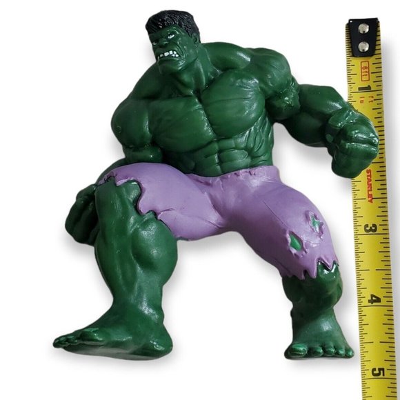 Disney Marvel PVC Incredible Hulk 4 1/4” Action Figure Non Posable - Picture 6 of 6